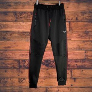 5 for $25🔥Dunlop Sport Black/‎ Red Sweatpants Medium